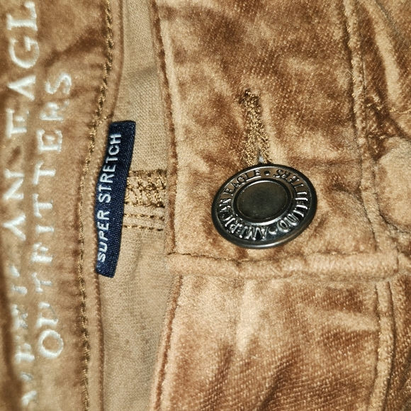 American Eagle Velvet Super Stretch Pants –Trendy Earthy Brown - Size 31/28 - Picture 5 of 6